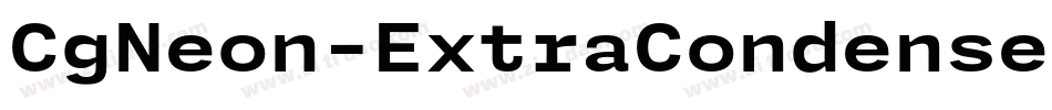 CgNeon-ExtraCondensed字体转换