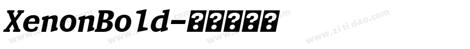 XenonBold字体转换