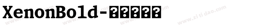 XenonBold字体转换
