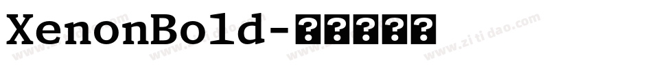 XenonBold字体转换