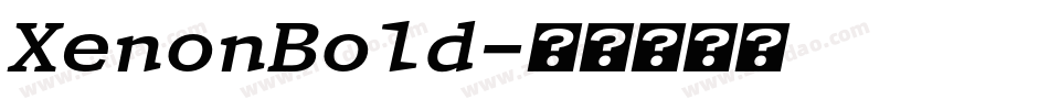 XenonBold字体转换