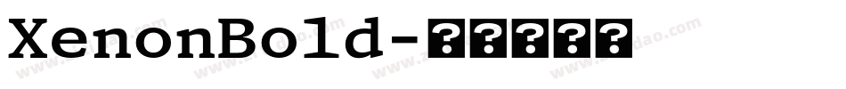 XenonBold字体转换