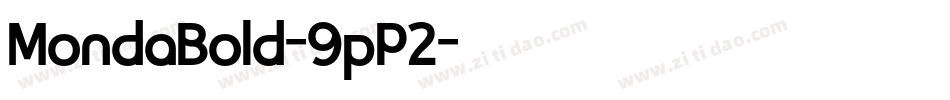 MondaBold-9pP2字体转换