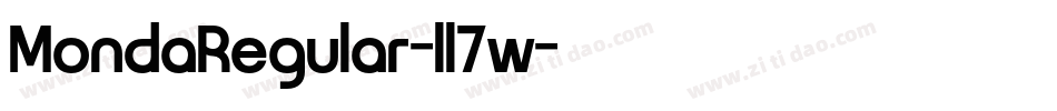 MondaRegular-ll7w字体转换