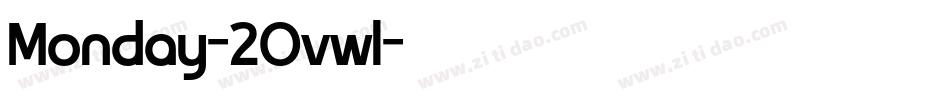 Monday-2Ovwl字体转换