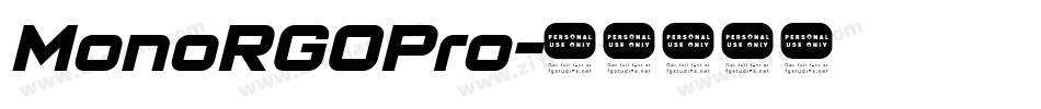 MonoRGOPro字体转换