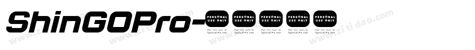 ShinGOPro字体转换