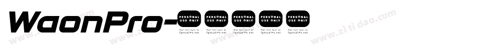 WaonPro字体转换