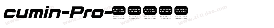 cumin-Pro字体转换