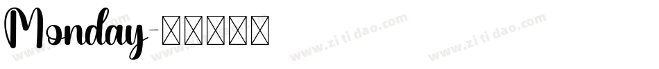 Monday字体转换