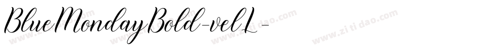 BlueMondayBold-velL字体转换