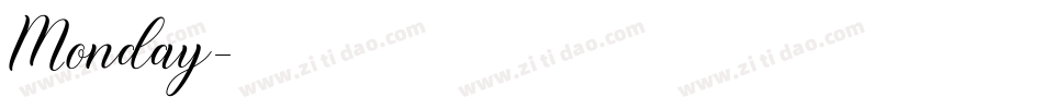 Monday字体转换