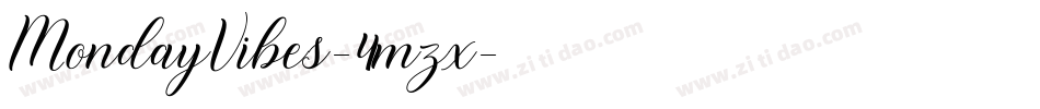 MondayVibes-4mzx字体转换
