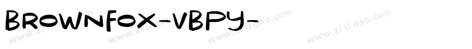 BrownFox-vBpy字体转换