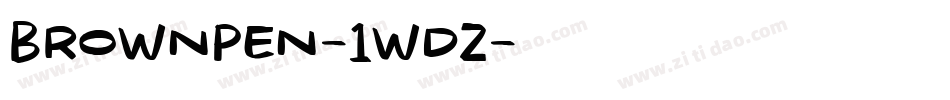 BrownPen-1wDZ字体转换