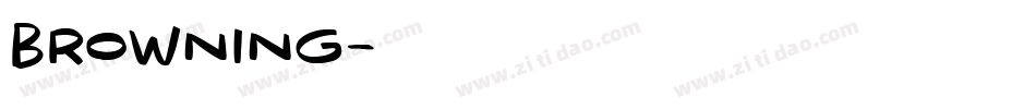 Browning字体转换