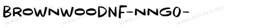 BrownwoodNf-nngO字体转换