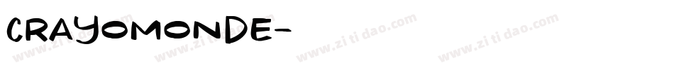 Crayomonde字体转换