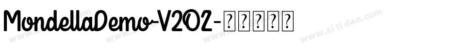MondellaDemo-V2OZ字体转换