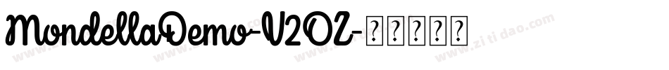 MondellaDemo-V2OZ字体转换