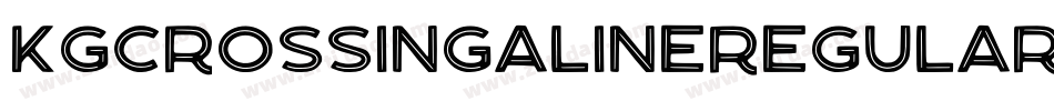 KgCrossingALineRegular-Mqpe字体转换
