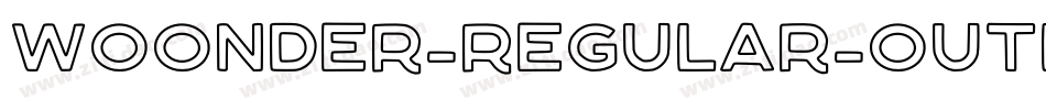 WOONDER-Regular-Outline字体转换