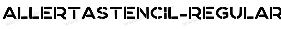 AllertaStencil-Regular字体转换