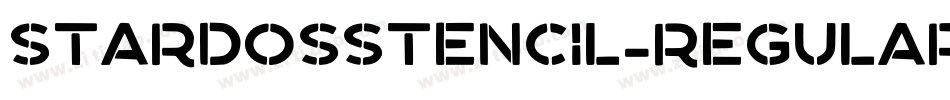StardosStencil-Regular字体转换