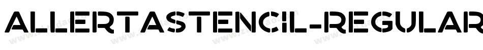 AllertaStencil-Regular字体转换