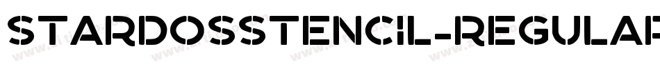 StardosStencil-Regular字体转换