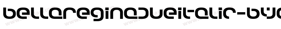 BellaReginaDueItalic-BWa3l字体转换