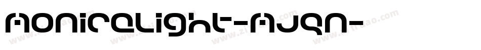 MonicaLight-Mjqn字体转换