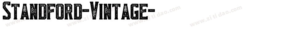 Standford-Vintage字体转换