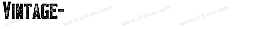 Vintage字体转换