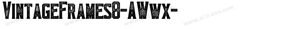 VintageFrames8-AWwx字体转换