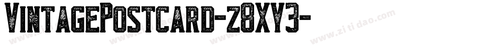 VintagePostcard-z8XY3字体转换