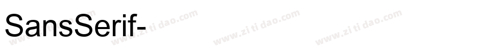 SansSerif字体转换