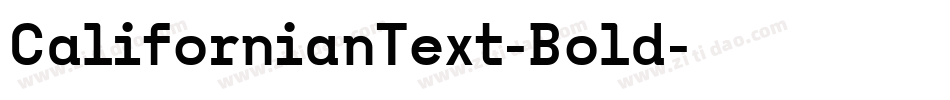 CalifornianText-Bold字体转换