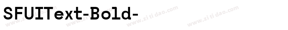 SFUIText-Bold字体转换