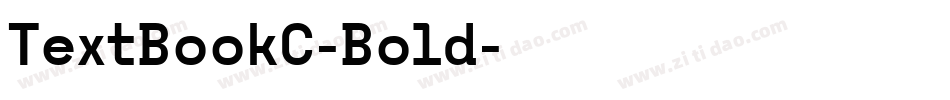 TextBookC-Bold字体转换