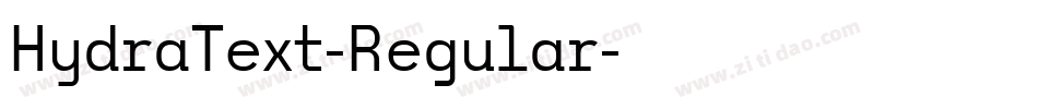 HydraText-Regular字体转换
