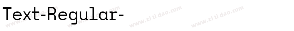 Text-Regular字体转换