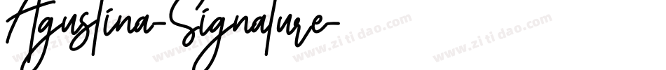 Agustina-Signature字体转换