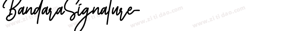 BandaraSignature字体转换