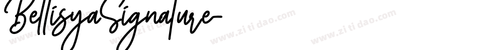 BellisyaSignature字体转换