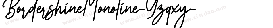 BordershineMonoline-Yzqxy字体转换