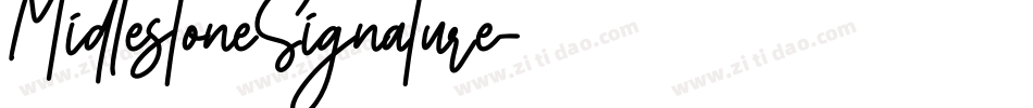 MidlestoneSignature字体转换