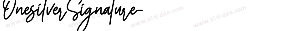 OnesilverSignature字体转换