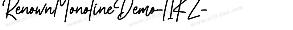 RenownMonolineDemo-l1KZ字体转换