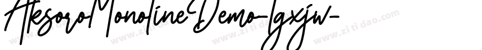 AksoroMonolineDemo-lgxjw字体转换